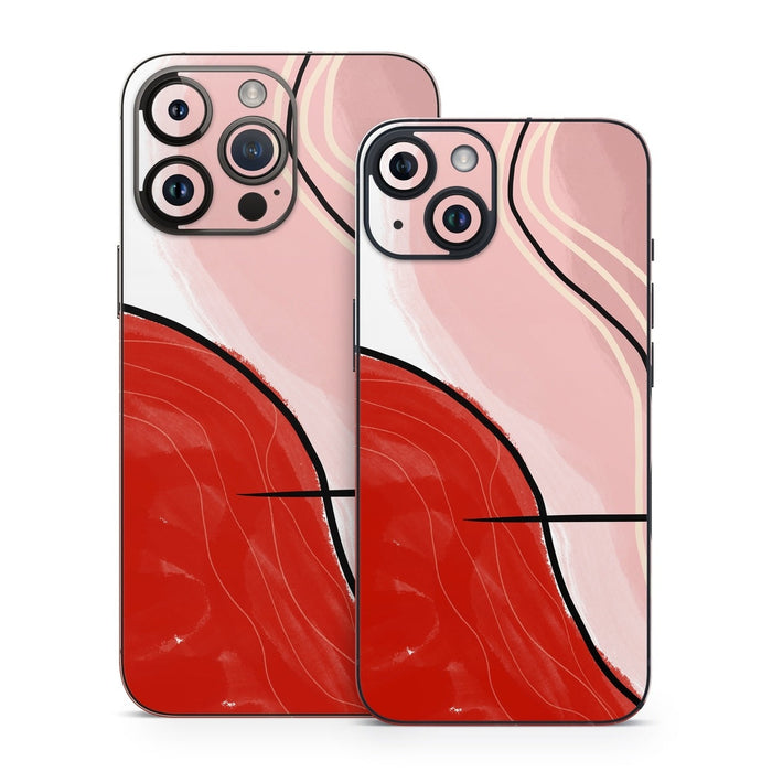 Abstract Red - Apple iPhone 14 Skin