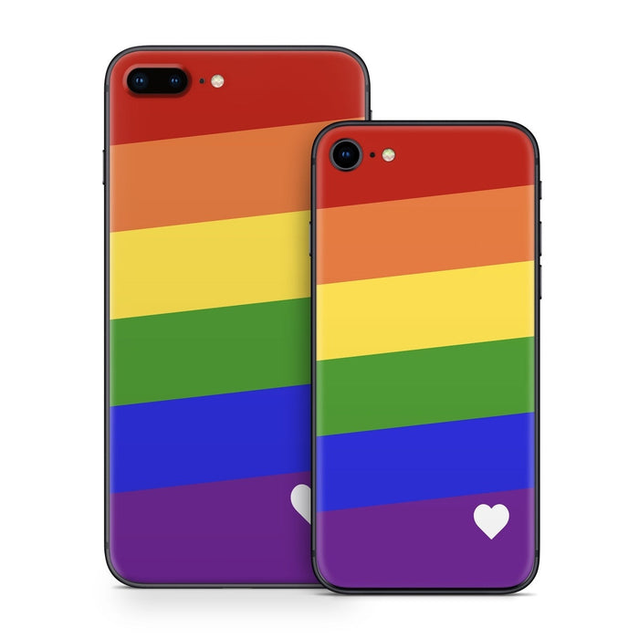 Rainbow Stripe - Apple iPhone 8 Skin