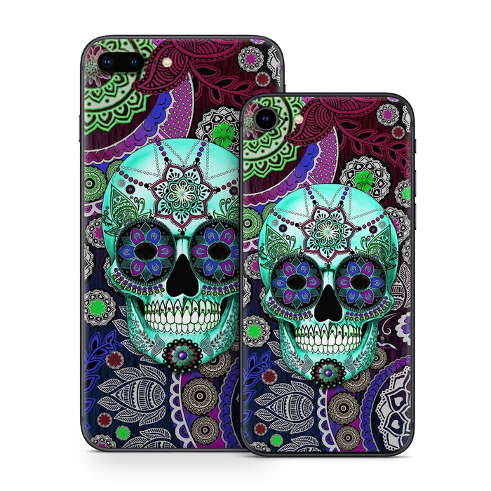 Sugar Skull Sombrero - Apple iPhone 8 Skin