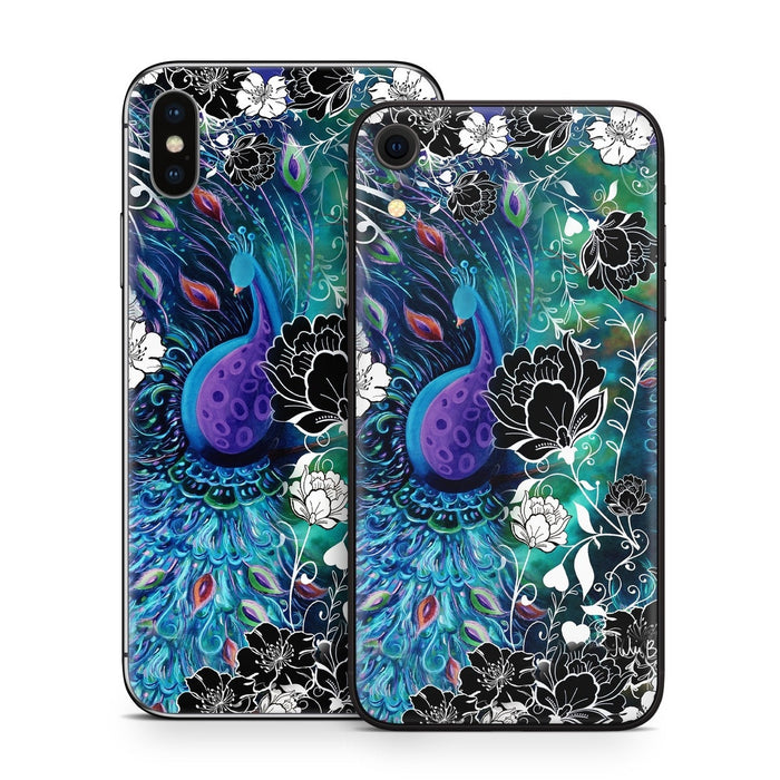 Peacock Garden - Apple iPhone X Skin