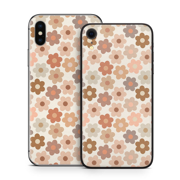 Terracotta Daisies - Apple iPhone X Skin