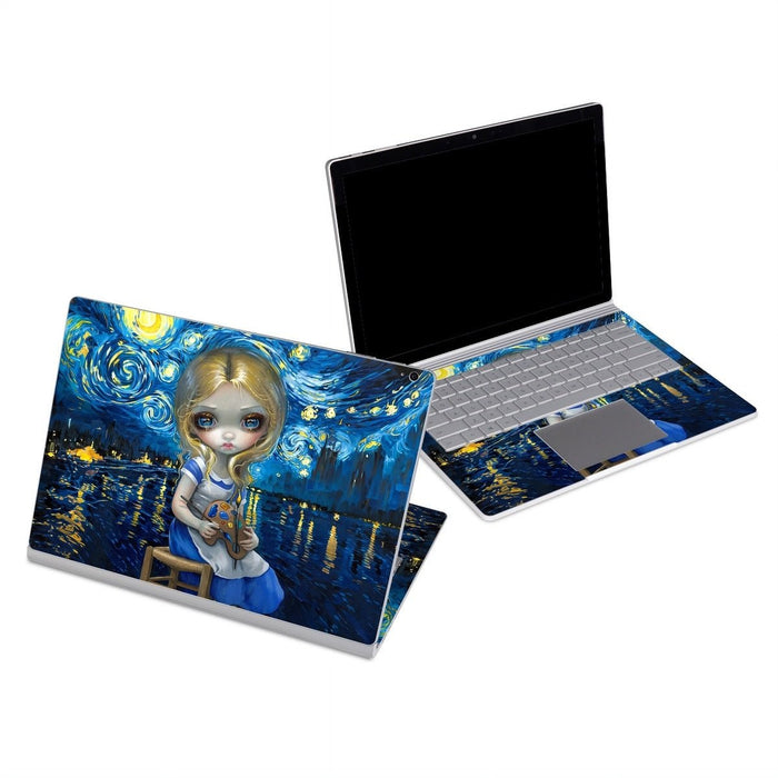 Alice in a Van Gogh - Microsoft Surface Book Skin