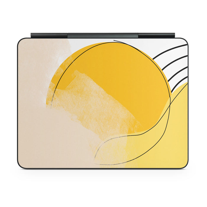 Abstract Yellow - Apple Magic Keyboard for iPad Skin