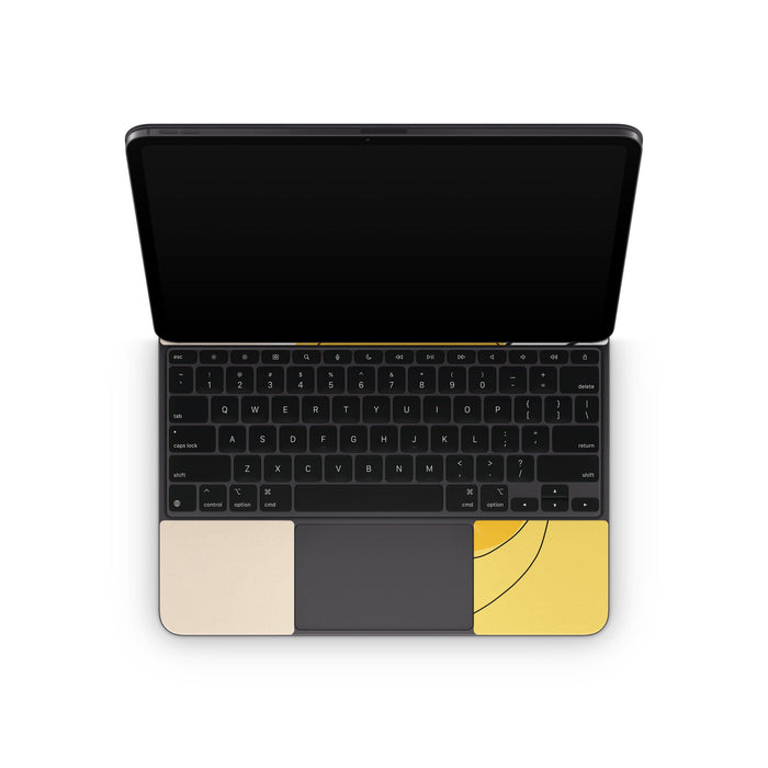 Abstract Yellow - Apple Magic Keyboard for iPad Skin