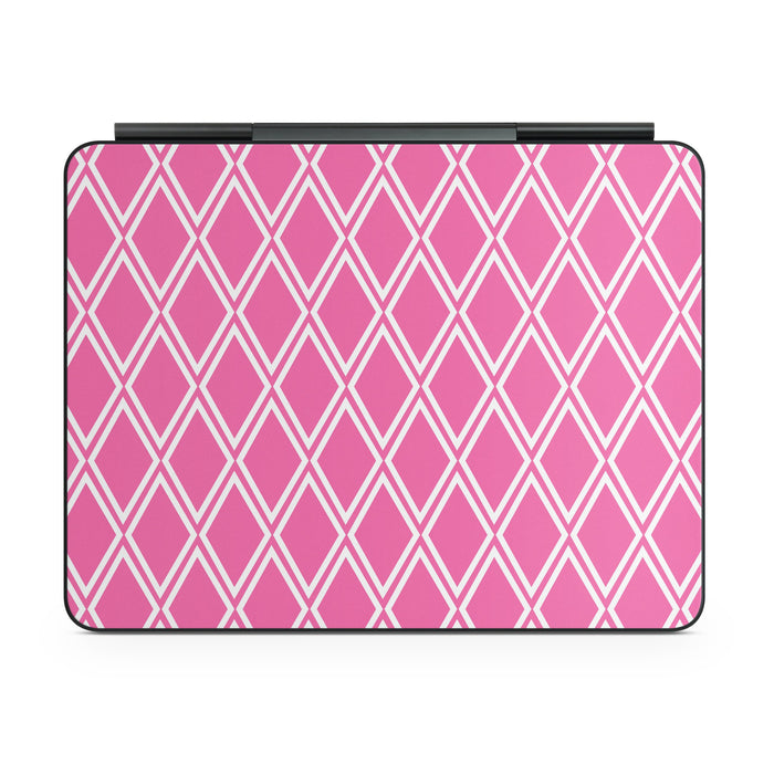 Pink Checks - Apple Magic Keyboard for iPad Skin