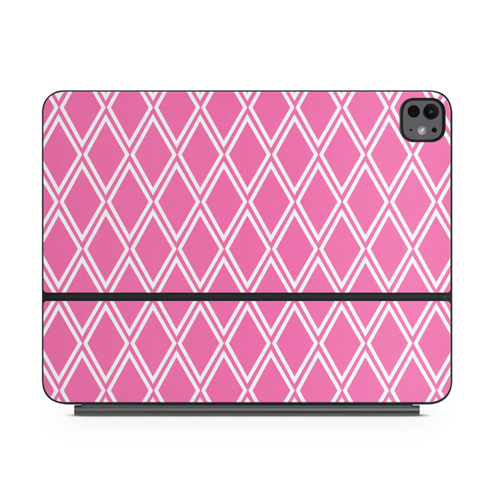 Pink Checks - Apple Magic Keyboard for iPad Skin
