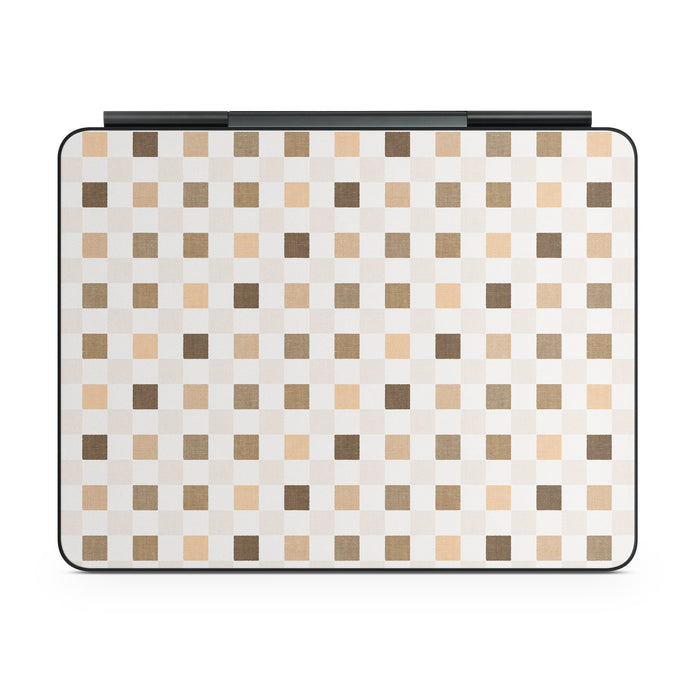 Neutral Checker - Apple Magic Keyboard for iPad Skin