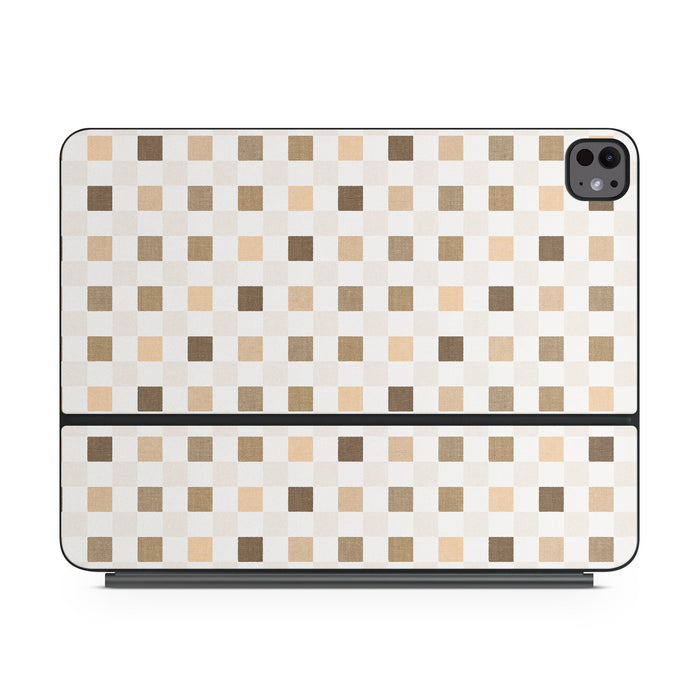 Neutral Checker - Apple Magic Keyboard for iPad Skin