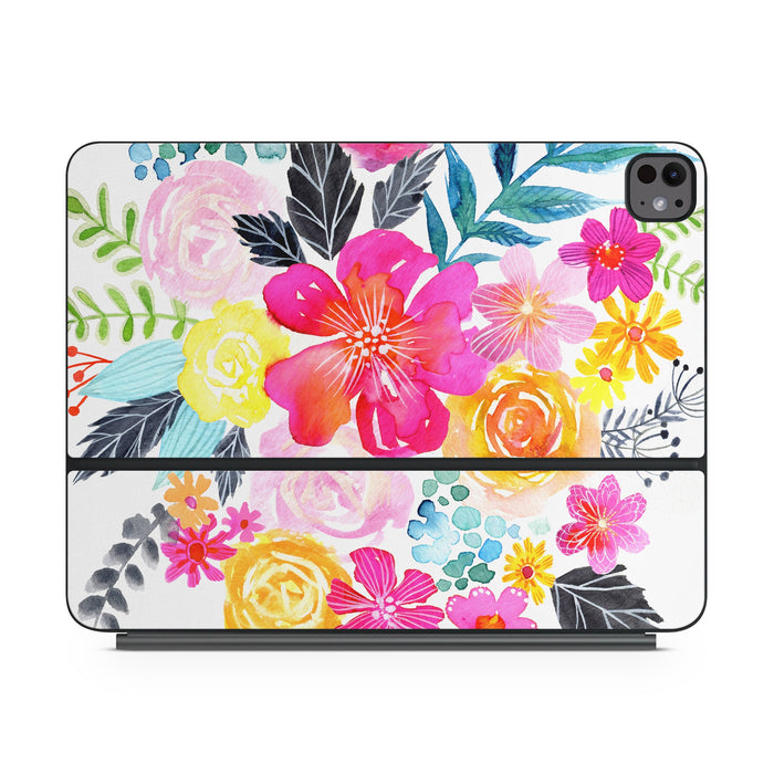 Pink Bouquet - Apple Magic Keyboard for iPad Skin