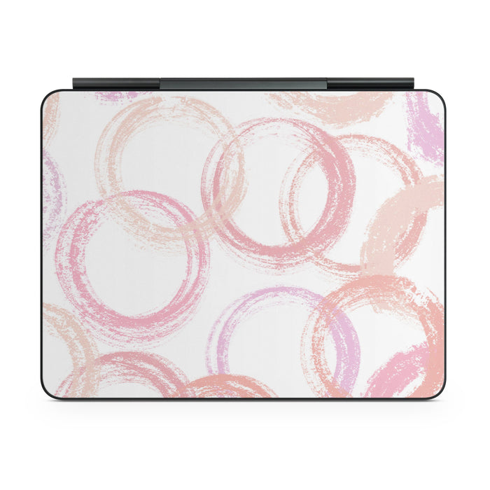 Pink Circles - Apple Magic Keyboard for iPad Skin