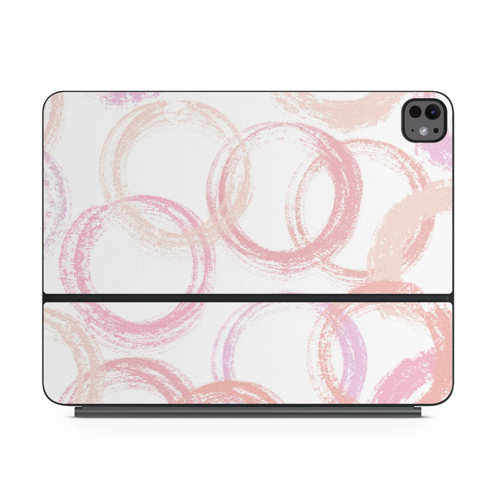 Pink Circles - Apple Magic Keyboard for iPad Skin