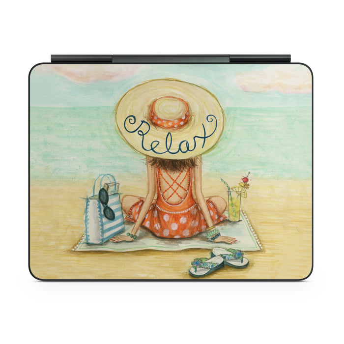 Relaxing on Beach - Apple Magic Keyboard for iPad Skin