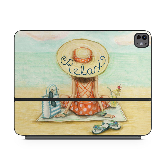 Relaxing on Beach - Apple Magic Keyboard for iPad Skin