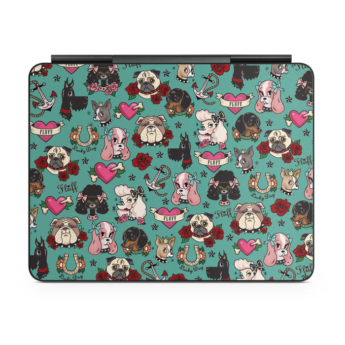 Tattoo Dogs - Apple Magic Keyboard for iPad Skin