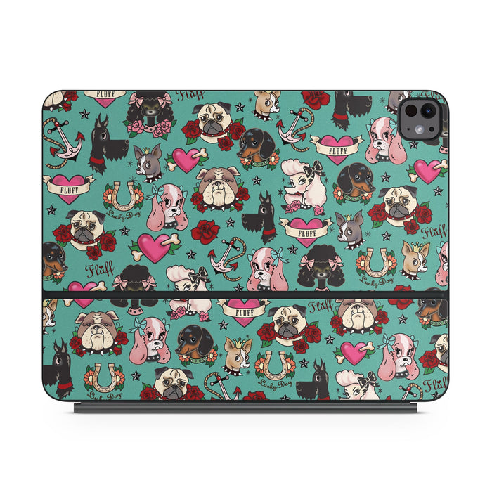Tattoo Dogs - Apple Magic Keyboard for iPad Skin