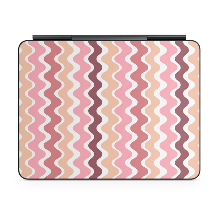 Pink Waves - Apple Magic Keyboard for iPad Skin
