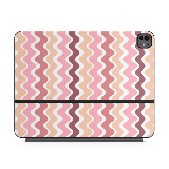 Pink Waves - Apple Magic Keyboard for iPad Skin