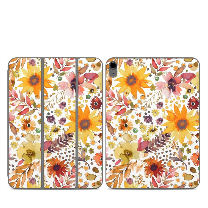 Summer Watercolor Sunflowers - Apple Smart Folio Skin