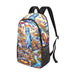 All American Freedom NYC Liberty Dream USA Fabric Backpack with Side Mesh Pockets (1659)