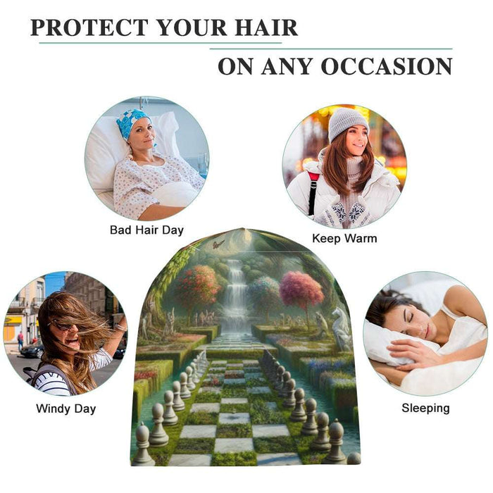 The sophistication of the Garden of Chess Fan Club Full print Pullover cap