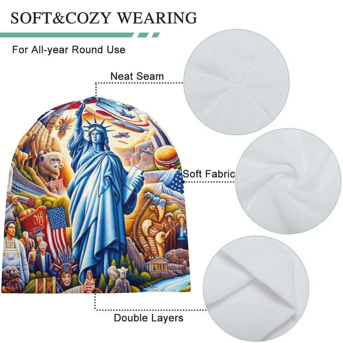 Freedom NYC Liberty Dream USA Full print Pullover cap