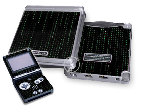 Matrix Style Code - Nintendo GameBoy Advance SP Skin