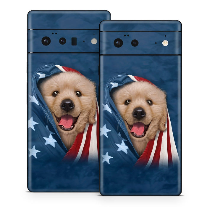 Patriotic Retriever - Google Pixel 6 Skin