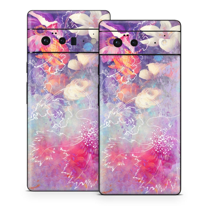 Sketch Flowers Lily - Google Pixel 6 Skin