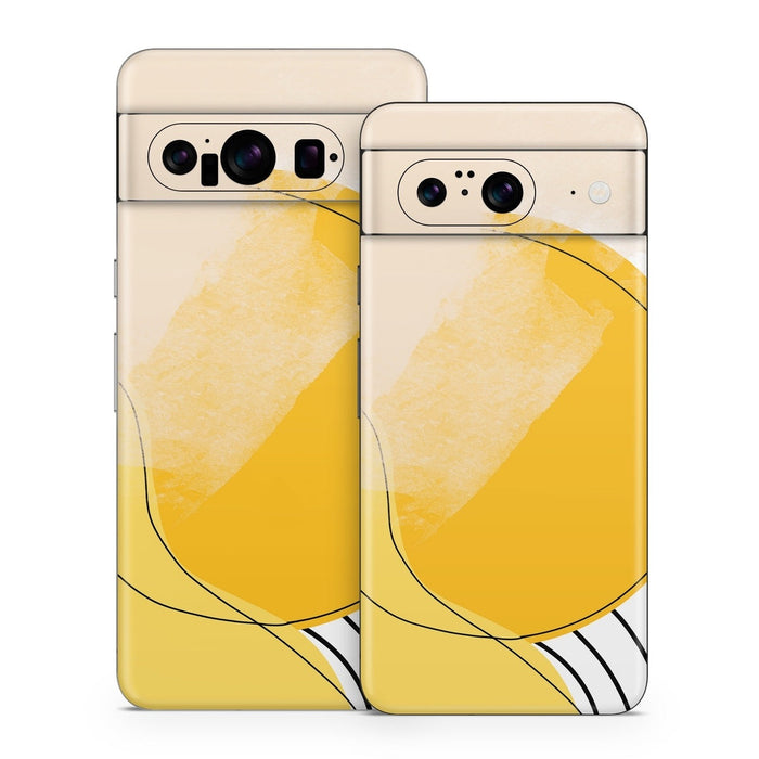 Abstract Yellow - Google Pixel 8 Skin