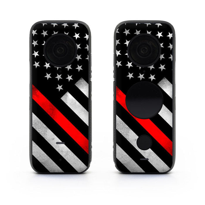Thin Red Line Hero - Insta360 One X2 Skin