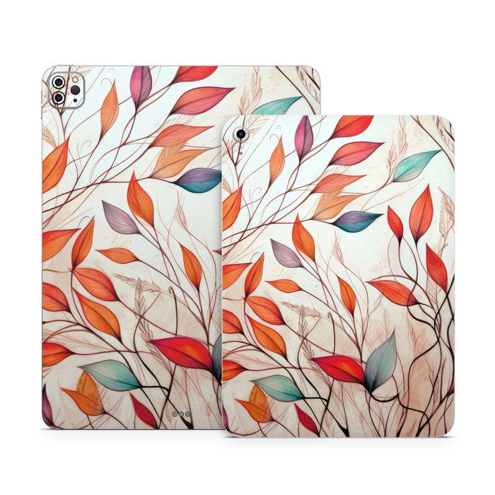Leaf Sketches - Apple iPad Skin
