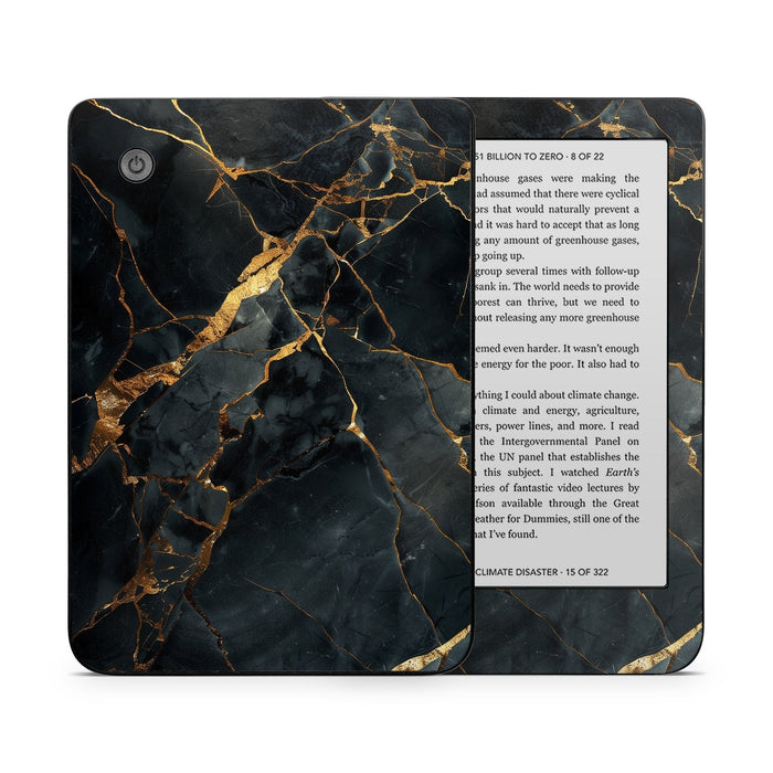 Repaired Black Marble - Kobo Clara 2E Skin