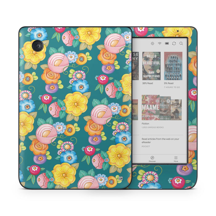 Act Right Flowers - Kobo Clara Colour Skin