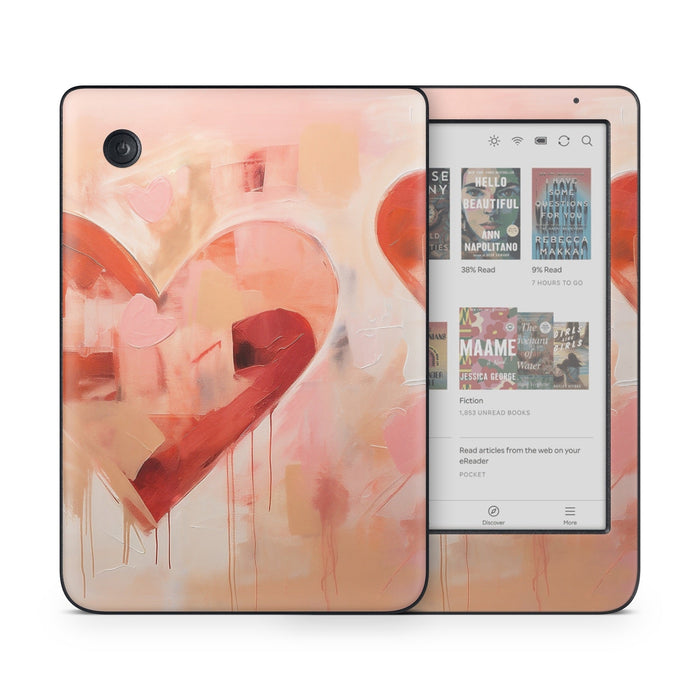 AbEx Hearts - Kobo Clara Colour Skin