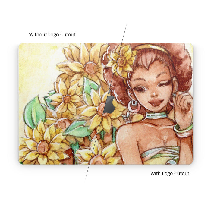 Lady Sunflower - Apple MacBook Skin