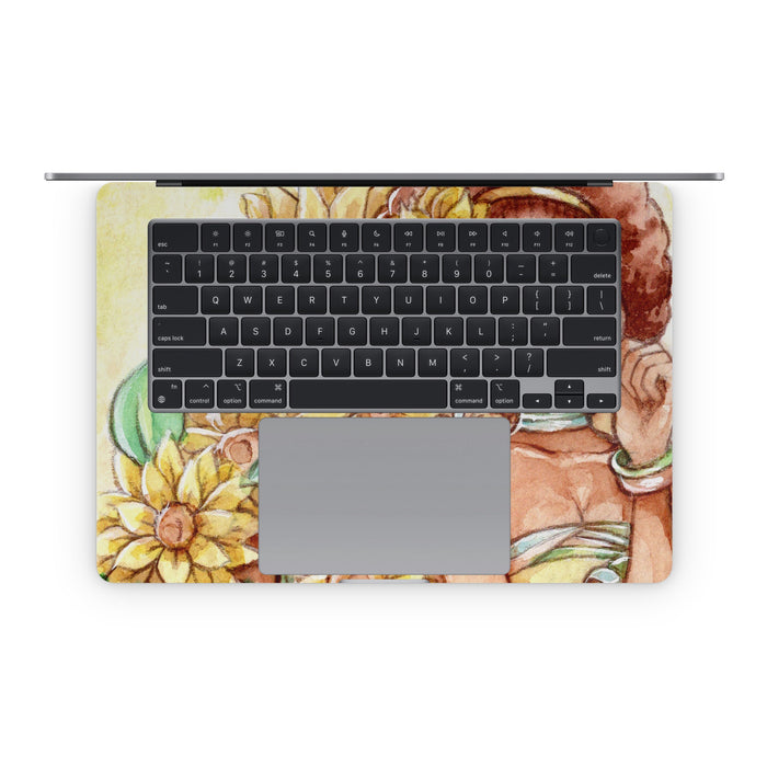 Lady Sunflower - Apple MacBook Skin