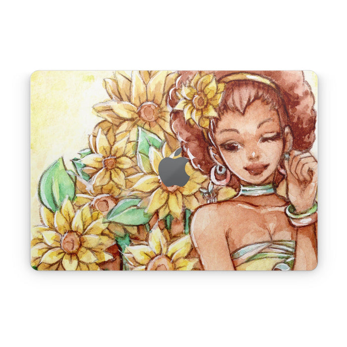 Lady Sunflower - Apple MacBook Skin