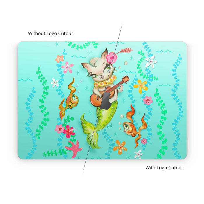 Merkitten with Ukelele - Apple MacBook Skin