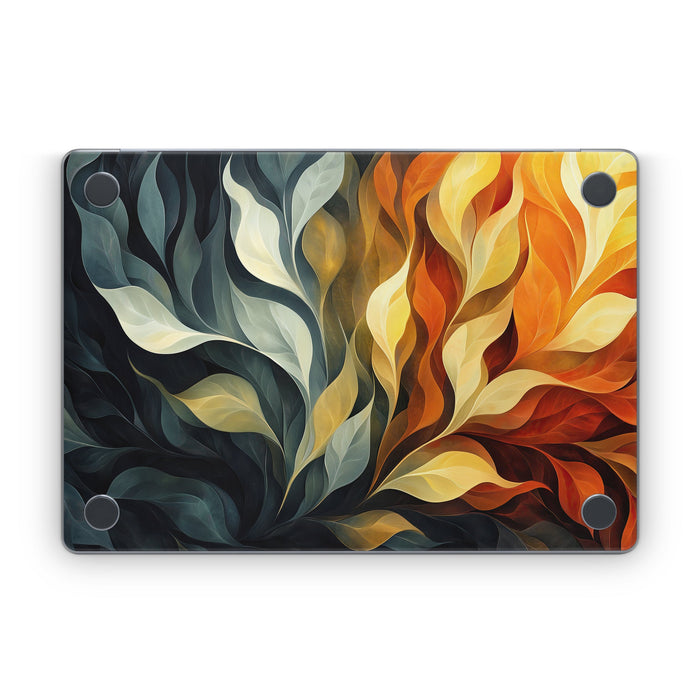 Orange and Charcoal - Apple MacBook Skin