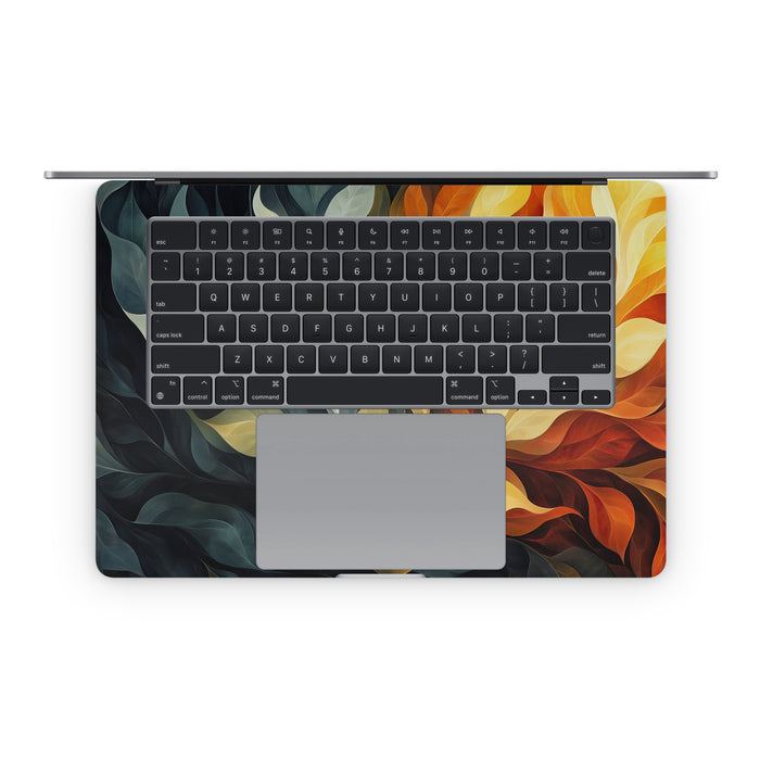 Orange and Charcoal - Apple MacBook Skin