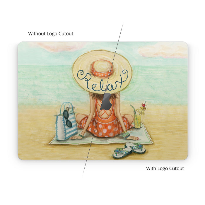 Relaxing on Beach - Apple MacBook Skin