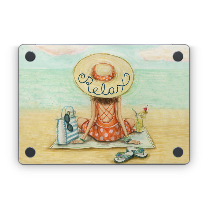 Relaxing on Beach - Apple MacBook Skin