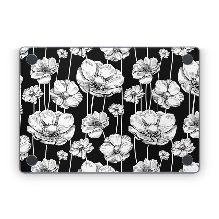 Striped Blooms - Apple MacBook Skin