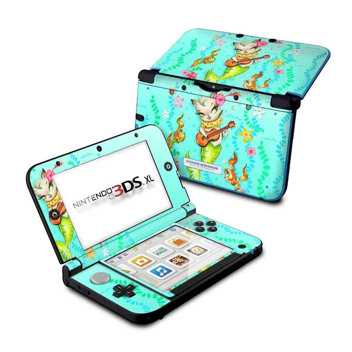 Merkitten with Ukelele - Nintendo 3DS XL Skin