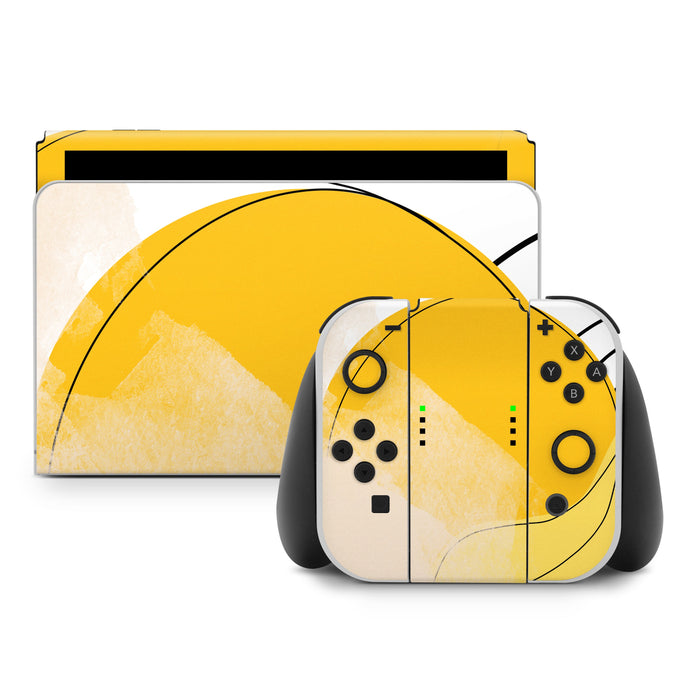 Abstract Yellow - Nintendo Switch Skin