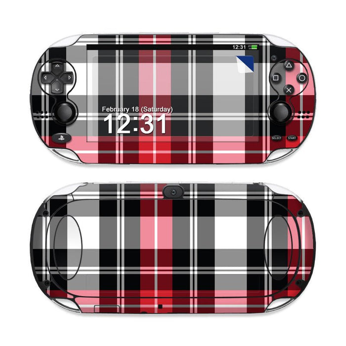Red Plaid - Sony PS Vita Skin