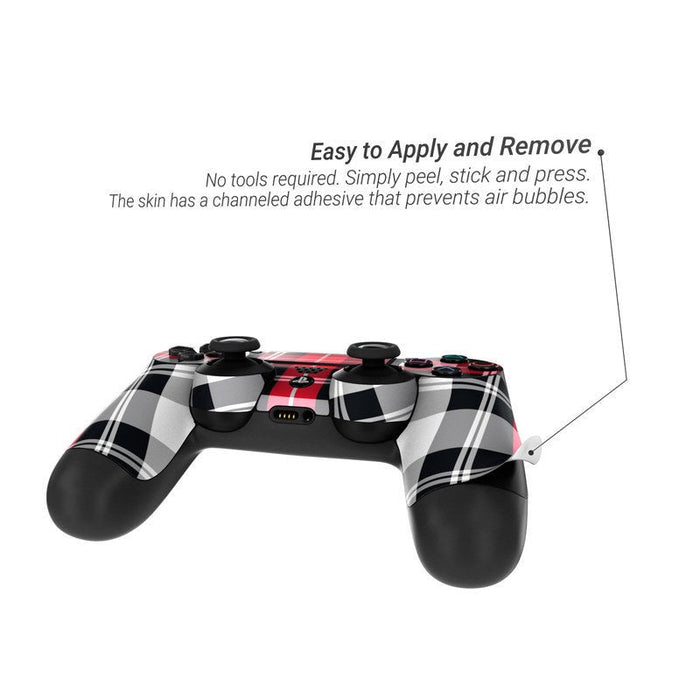Red Plaid - Sony PS4 Controller Skin