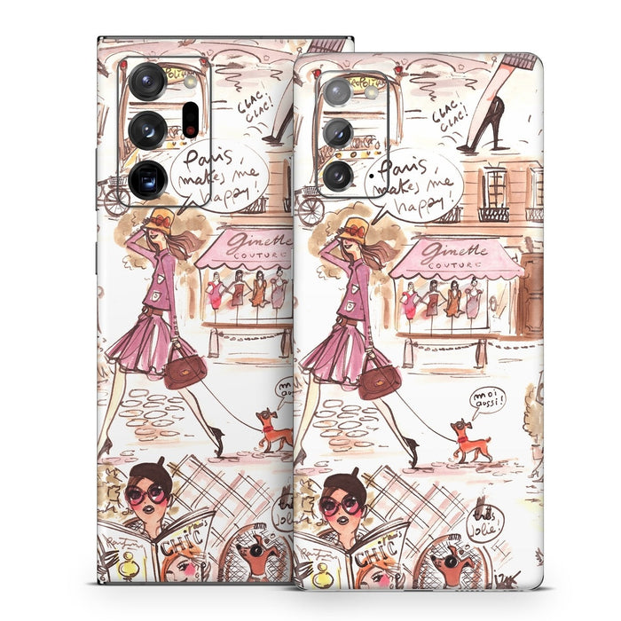 Paris Makes Me Happy - Samsung Galaxy Note 20 Skin