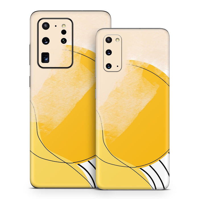 Abstract Yellow - Samsung Galaxy S20 Skin
