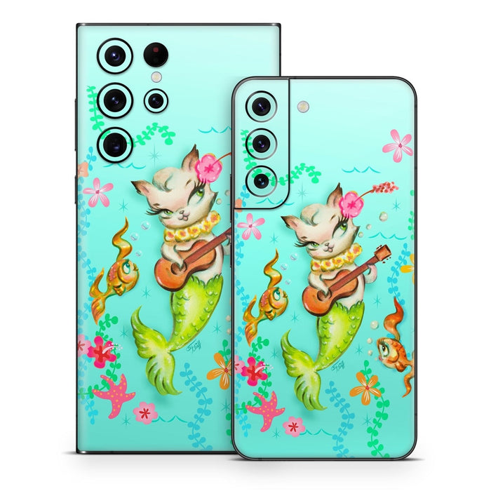 Merkitten with Ukelele - Samsung Galaxy S22 Skin